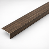 Congo Wenge Aluminium wood effect self-adhesive stair nosing A31 25×10mm providing clean edge finish on stairs