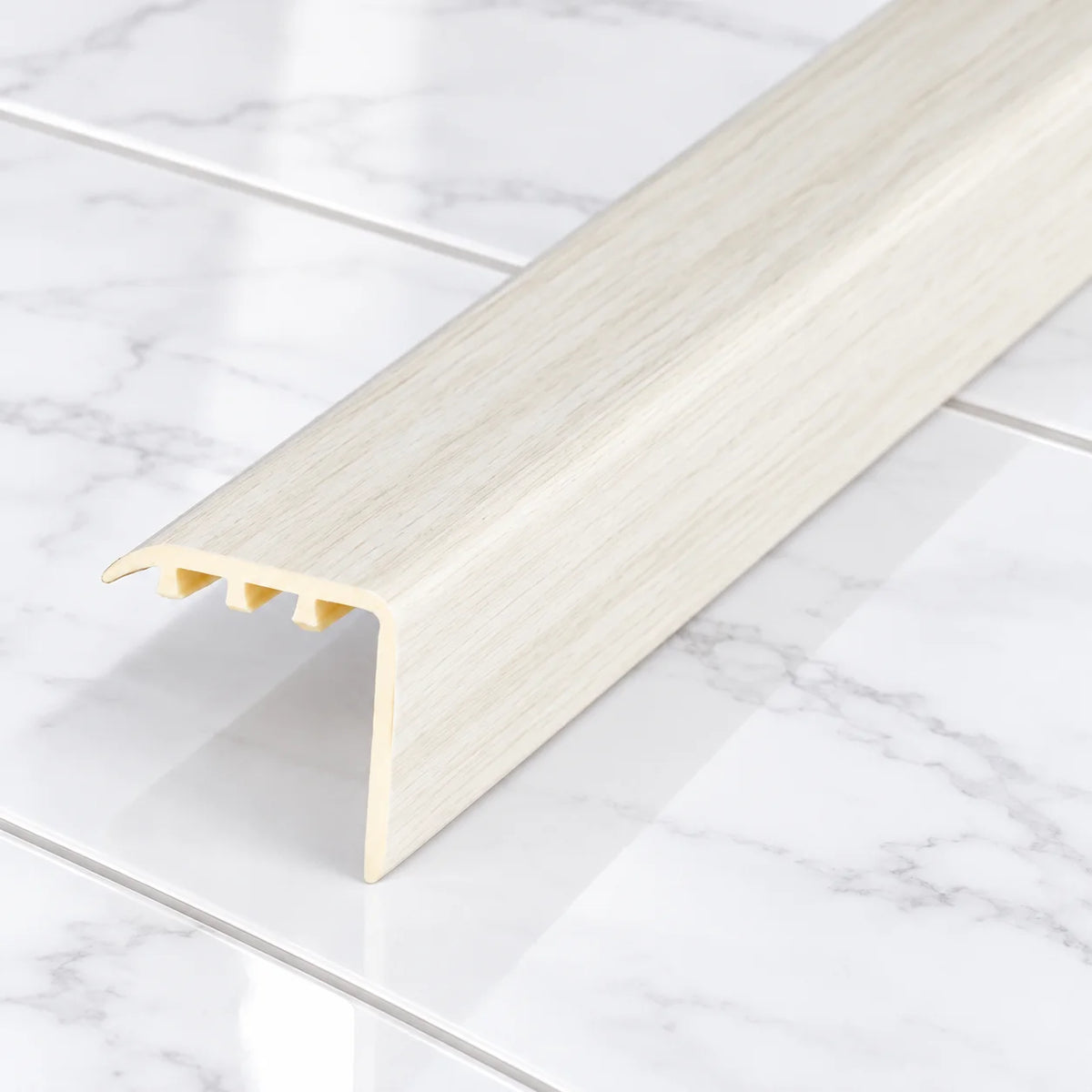Laminate Stair Nosing 30x30mm uPVC Wood Effect Profile – 0.9m In Country Oak Color