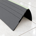 Non Slip PVC Stair Nosing with Glow Strip 40x40mm – 1.18m In Dark Grey Color