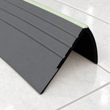 Non Slip PVC Stair Nosing with Glow Strip 40x40mm – 1.18m In Dark Grey Color