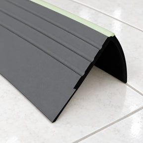 Non Slip PVC Stair Nosing with Glow Strip 40x40mm – 1.18m In Dark Grey Color