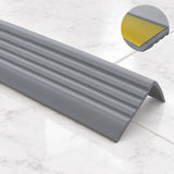 Self-Adhesive Non Slip Stair Nosing 40x25mm Flexible PVC Profile – 1.18m In Dark Grey Color