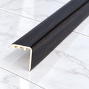 Laminate Stair Nosing 30x30mm uPVC Wood Effect Profile – 0.9m In Dark Walnut Color