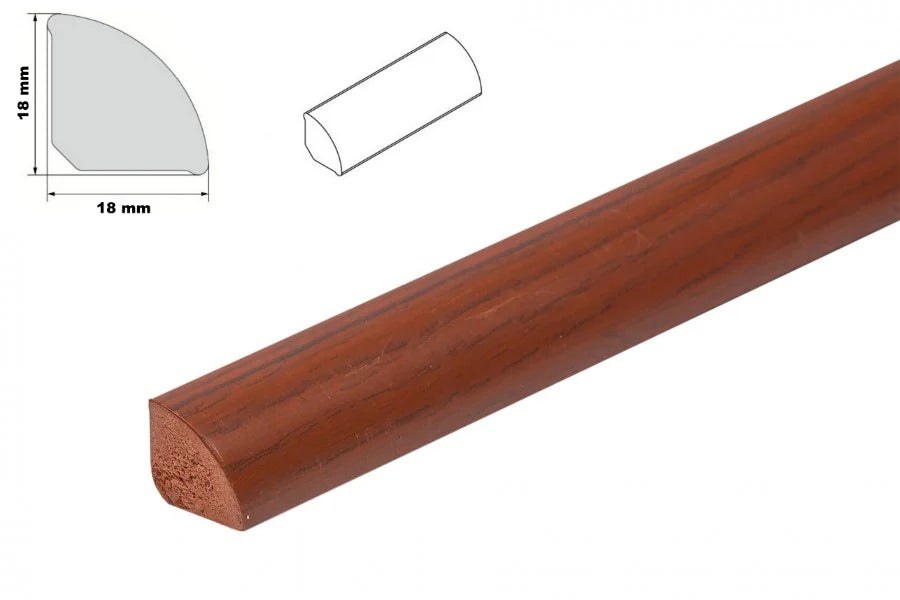 Decorative Flooring Window Edge Beading Worktop Strip uPVC 18mm Quadrant Trim Moulding