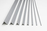 Equal & Unequal Edge Protector Light Grey PVC Plastic Corner Angle Trim 90°