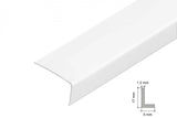Equal & Unequal Edge Protector White PVC Plastic Corner Angle Trim 90°