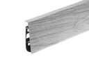 Flexible Wood Effect PVC Skirting Board Cable Cover Profile 75 MM x 2500 MM