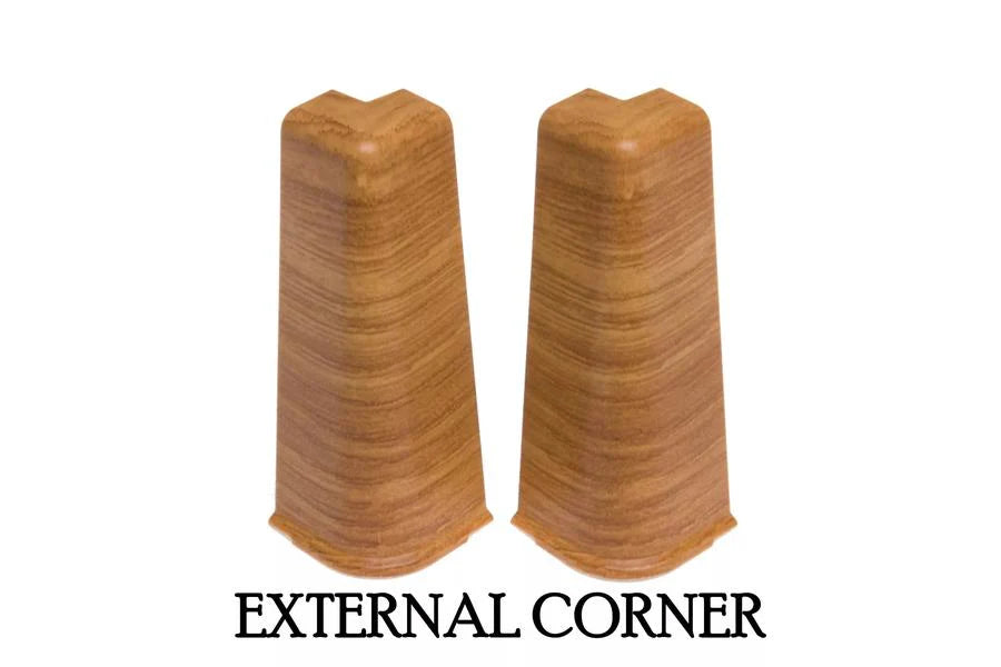 Flexible Wood Effect PVC Skirting Board Cable Cover Profile 75 MM x 2500 MM