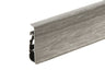 Flexible Wood Effect PVC Skirting Board Cable Cover Profile 75 MM x 2500 MM