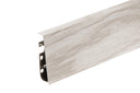 Flexible Wood Effect PVC Skirting Board Cable Cover Profile 75 MM x 2500 MM