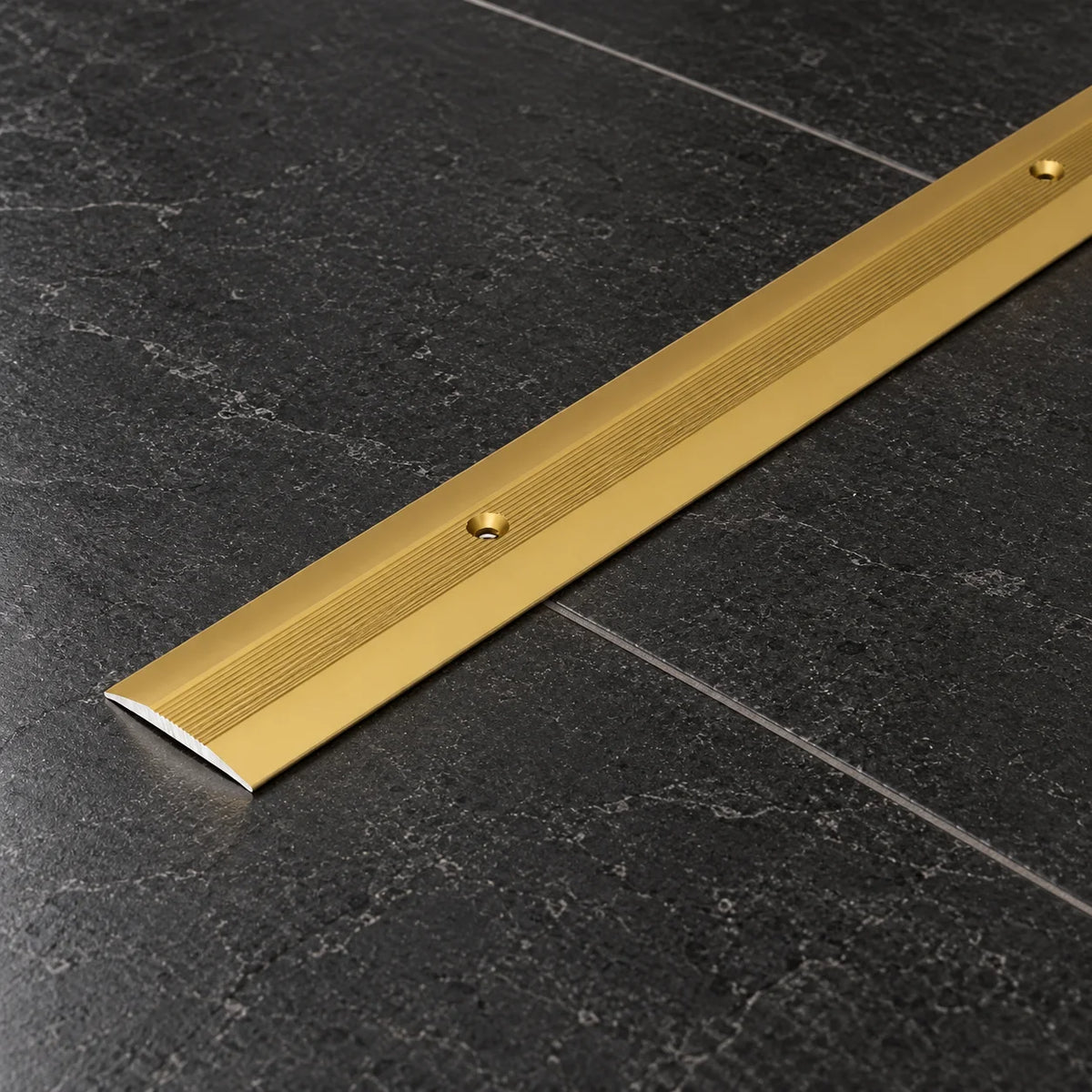 38mm Aluminium Door Threshold Strip – Carpet to Laminate Bar In Gold Color