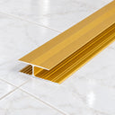 8mm Anodised Aluminium Twin Grip Connection Profile – 1m In Gold Color