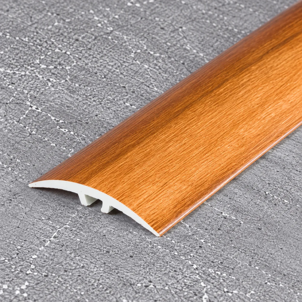 40mm uPVC Door Threshold Strip – 900mm Wood Effect Dual Fix In Gold Walnut Color