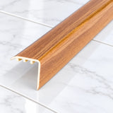 Laminate Stair Nosing 30x30mm uPVC Wood Effect Profile – 0.9m In Gold Walnut Color