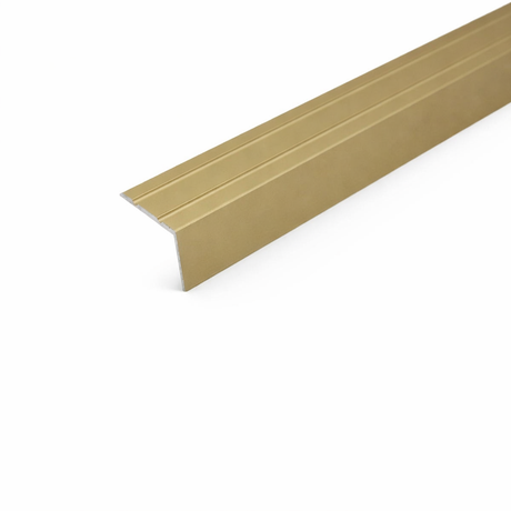 Gold Self adhesive aluminium stair nosing edge trim for anti slip stair edge protection