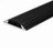 Black A10 anodised aluminium flat non-slip threshold strip installed between two floor surfaces for added safety.