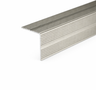 Inox A34 35x35mm anodised aluminium self adhesive non-slip ribbed stair nosing edge trim installed on steps