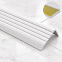 Self-Adhesive Non Slip Stair Nosing 40x25mm Flexible PVC Profile – 1.18m In Light Grey Color