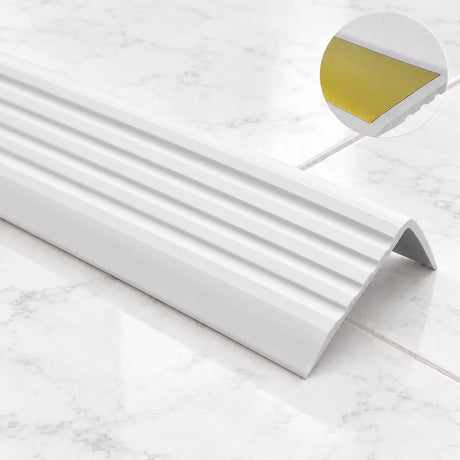 Self-Adhesive Non Slip Stair Nosing 40x25mm Flexible PVC Profile – 1.18m In Light Grey Color