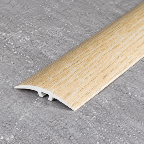 40mm uPVC Door Threshold Strip – 900mm Wood Effect Dual Fix In Light Oak Color