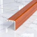 Laminate Stair Nosing 30x30mm uPVC Wood Effect Profile – 0.9m In Mahogany Color