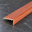 Laminate Edging for Stairs – 45x22mm Wood Effect uPVC Stair Nosing In Mahogany Color