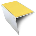 Yellow NSL20 57 DDA Compliant Aluminium Non Slip Stair Nosing Edge Trim With Pvc Insert