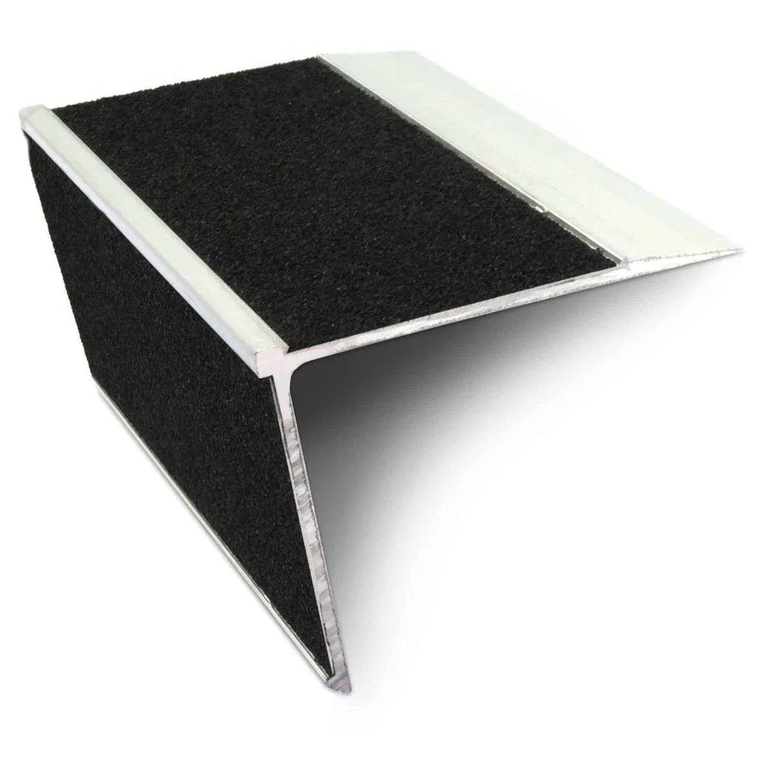 NSL28 DDA Compliant Aluminium Non Slip Stair Nosing Edge Trim With Pvc Insert