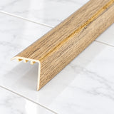 Laminate Stair Nosing 30x30mm uPVC Wood Effect Profile – 0.9m In Natural Oak Color