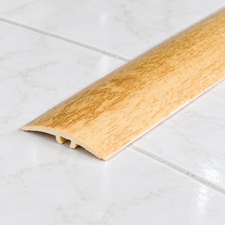 30mm uPVC Wood Effect Door Threshold Strip – 900mm Dual Fix In Noble Oak 