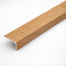 Oak Aluminium wood effect self-adhesive stair nosing A31 25×10mm providing clean edge finish on stairs