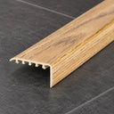 Laminate Edging for Stairs – 45x22mm Wood Effect uPVC Stair Nosing In Oak Color