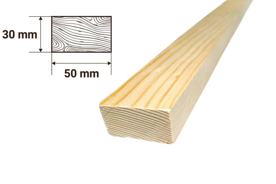 PSE Beam Pine Wood Strip Smooth Sawn Moulding Battens Planed Wooden Timber