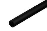 PVC Plastic Round Pipe Tube Black -1m / 39.37" Length