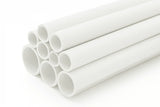 PVC Plastic Round Pipe Tube White -1m / 39.37" Length