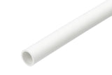 PVC Plastic Round Pipe Tube White -1m / 39.37" Length