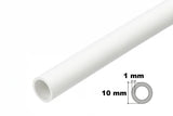 PVC Plastic Round Pipe Tube White -1m / 39.37" Length
