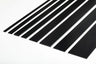 PVC Plastic TW Black White Anthracite Flat Bar Strip