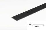 PVC Plastic TW Black White Anthracite Flat Bar Strip
