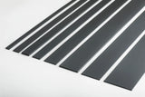 PVC Plastic TW Black White Anthracite Flat Bar Strip