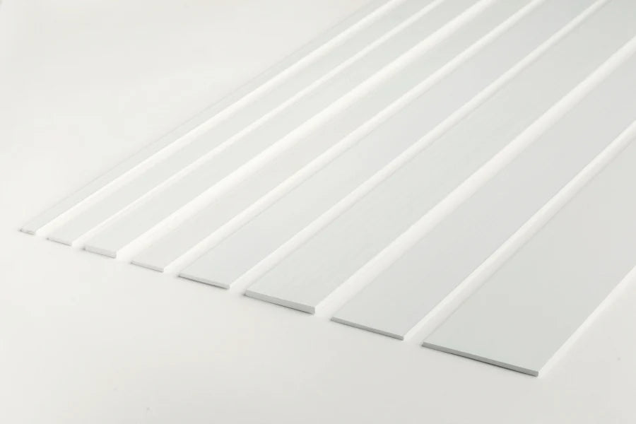 PVC Plastic TW Black White Anthracite Flat Bar Strip