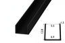 PVC U Channel Black & White Rigid Plastic TW Profile Edge Trim