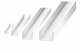 PVC U Channel White Rigid Plastic Edge Protector Cezar Profile Edge Trim