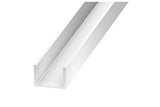 PVC U Channel White Rigid Plastic Edge Protector Cezar Profile Edge Trim