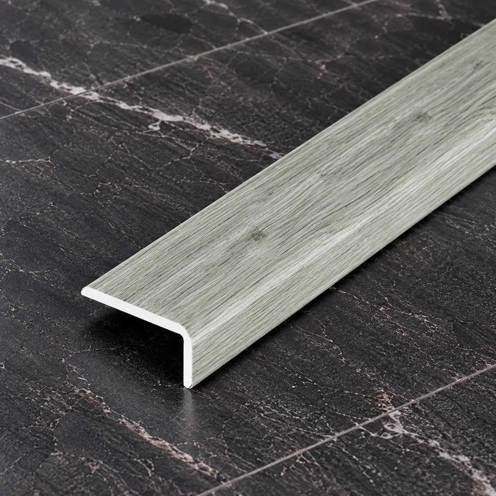 Self Adhesive Floor Trim 25MM X 10MM – Wood Effect and Anodised Aluminium 1m & 2m In Philadelphia Oak Color
