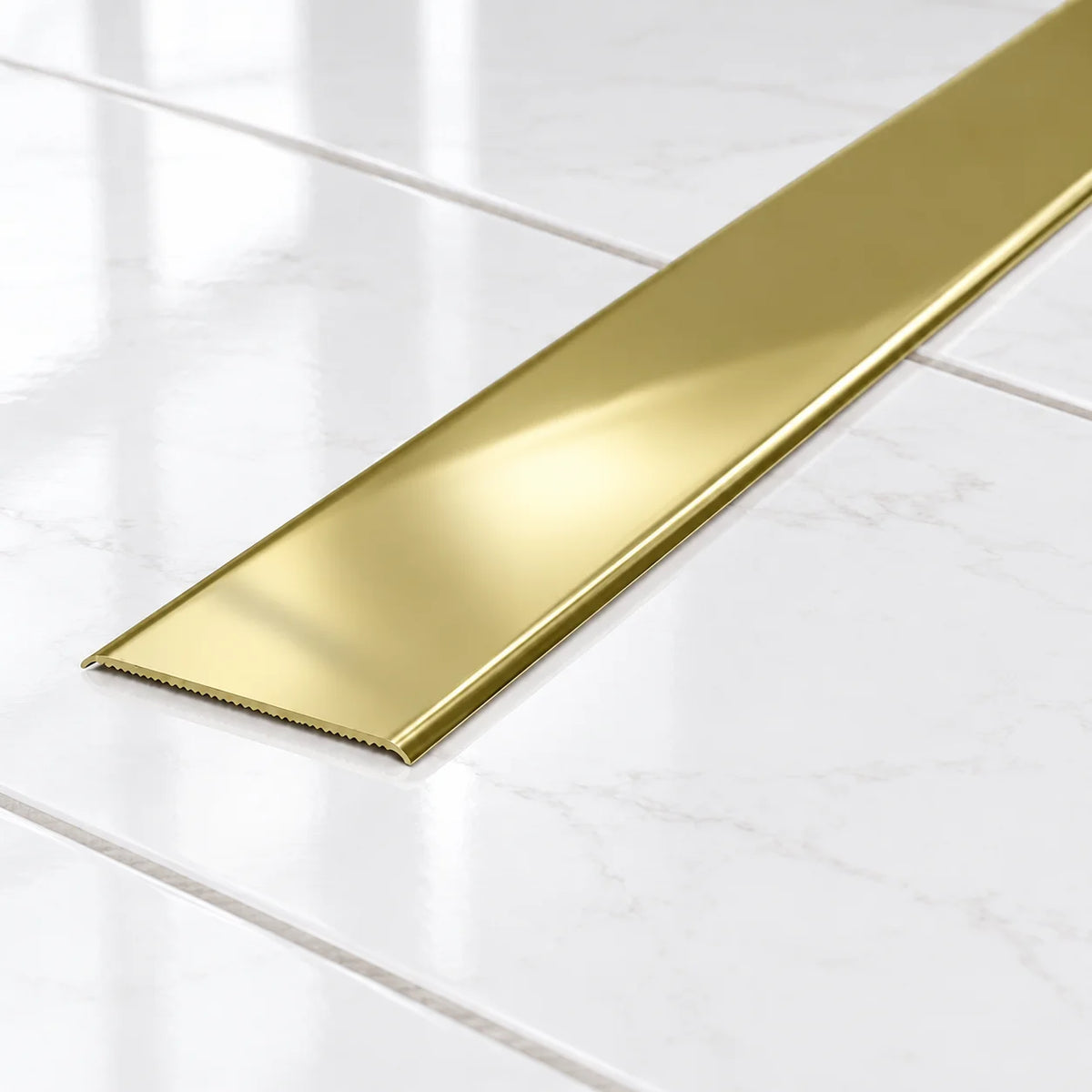 30mm Self Adhesive Aluminium Door Threshold Strip – 930mm In Polished Gold Color