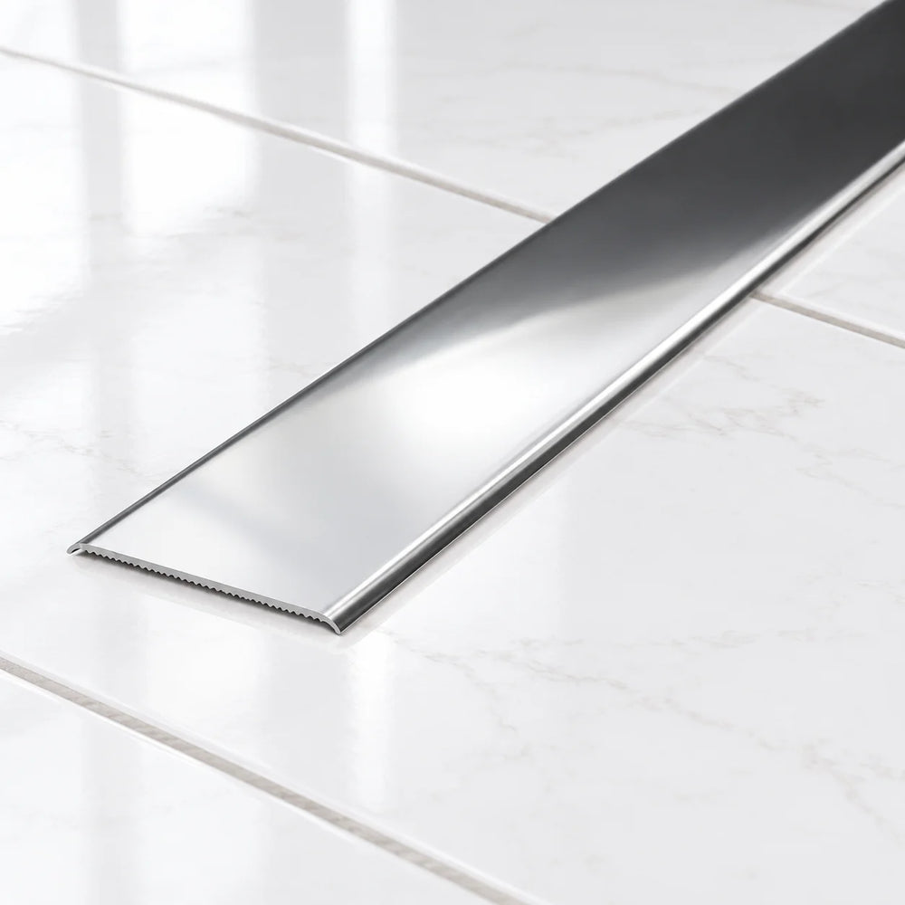 30mm Self Adhesive Aluminium Door Threshold Strip – 930mm In Polished Silver Color