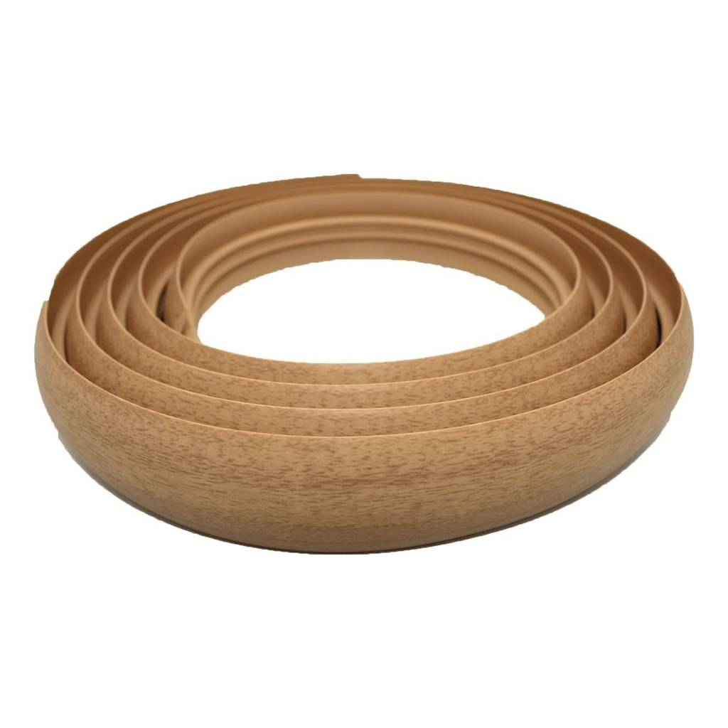 Beech PVC flexible flooring transition profile 40mm Flex Line door threshold