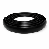 Black 40mm flexible PVC door threshold transition profile for flooring edges