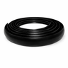 Black 40mm flexible PVC door threshold transition profile for flooring edges